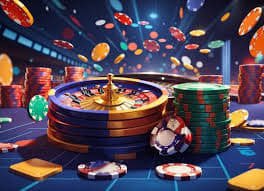 Dealer hand reveal during Caribbean Stud Poker game resolution